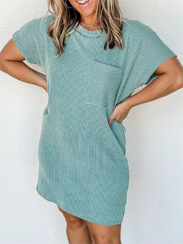 Ribbed T-Shirt Dress