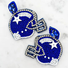 Load image into Gallery viewer, Football Earrings (Beaded)
