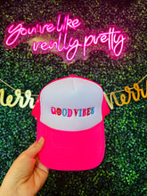 Load image into Gallery viewer, Good Vibes Trucker Hat
