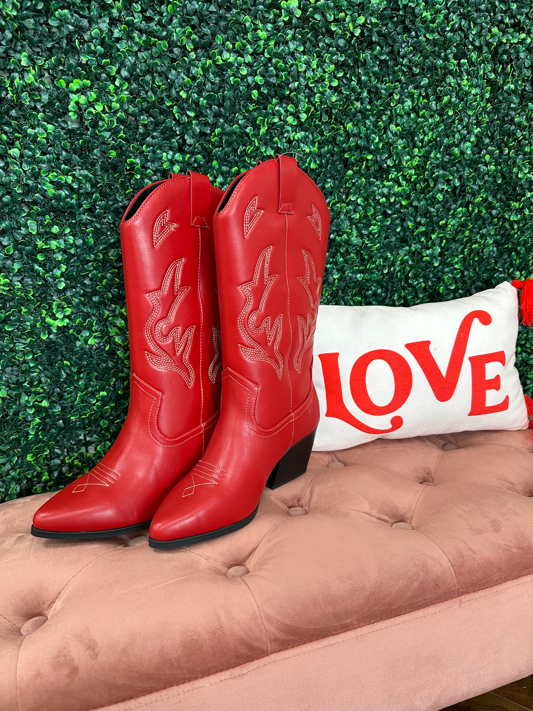 Red Obsessed Boots