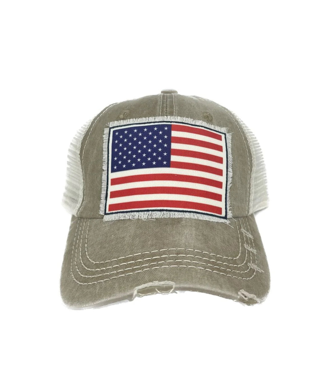 American Flag Trucker Hat