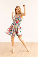 Load image into Gallery viewer, IRIS IVORY BELTED FLORAL DRESS
