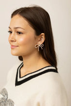 Load image into Gallery viewer, Diamond Bow Earrings
