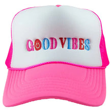 Load image into Gallery viewer, Good Vibes Trucker Hat
